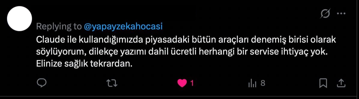 Tweet: dilekçe yazımı dahil ücretli herhangi bir servise ihtiyaç yok